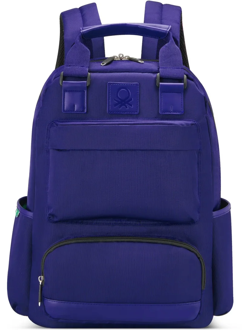 Color Block Tote 15.6" Laptop Backpack - Navy